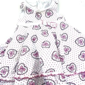 Baby Dress Girls Size 18m Toddler Summer Children Kid Bow Zipper White Polka Dot